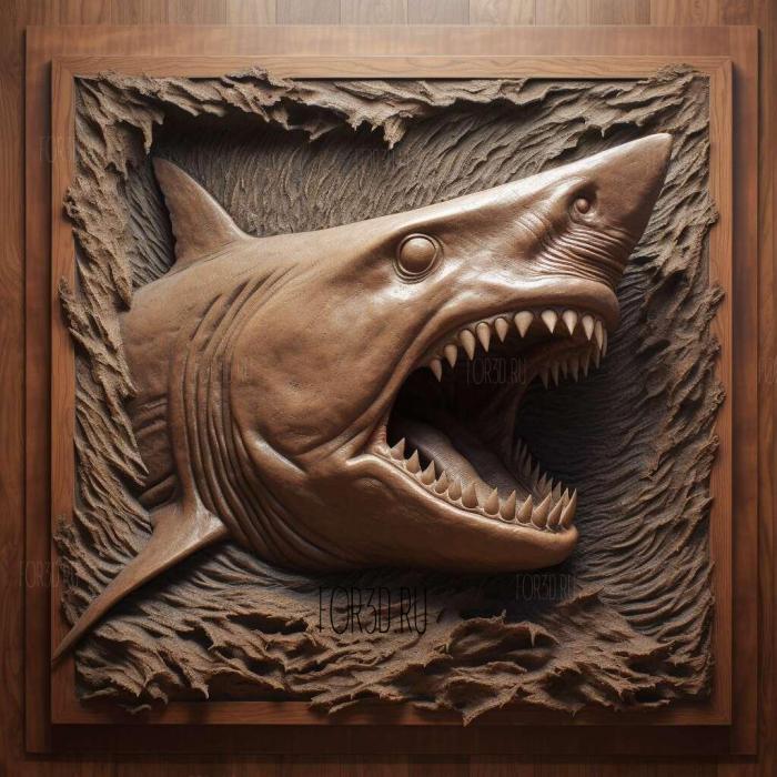 Jaws movie 2 stl model for CNC